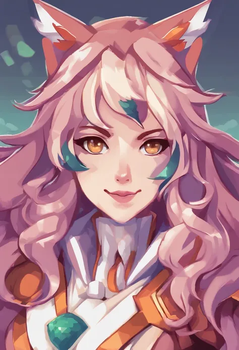 Ahri from league of legends, corpo inteiro, estrada de uma floresta branda, alta qualidade, detalhes, Rosto perfeito detalhado, olhos bonitos detalhados, sorrindo para telespectador, ((destaque nas 9 caudas da ahri)), corpo inteiro, alta qualidade, dedos p...