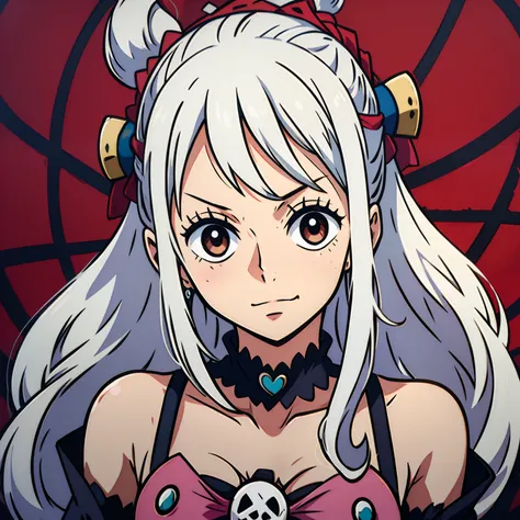 1 girl, white hair, cute, member of Heart Pirates