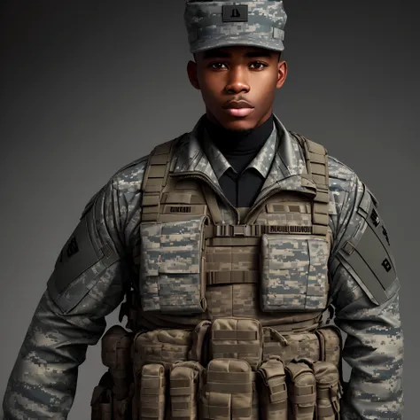 Black man Soldier