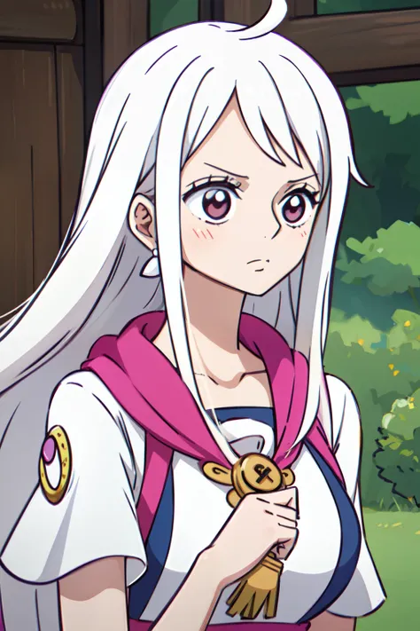 1 girl, white hair, cute, member of Heart Pirates