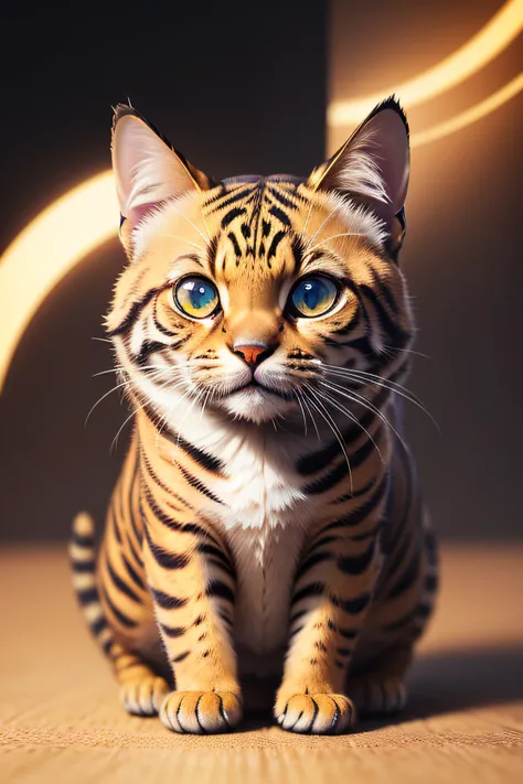 Create a logo icon with the Bengal Cat, fotorrealista ultra-detalhado, Anel luminoso, Estilo HR Giger, 8k, best quality, master part, extremamente detalhado para o logotipo.