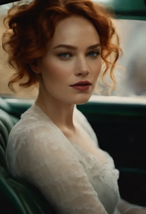 a girl who is the mix between Jennifer Lawrence, Keira Knightley, Scarlett Johansson, Emma Stone et Kate Winslet. With red curly hair.