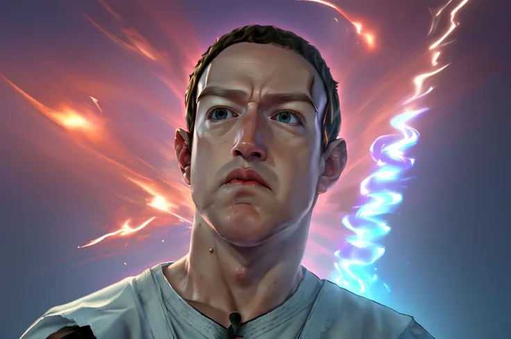 **mark zuckerberg face arte de ryu de street fighter apresenta raiva, um rosto altamente detalhado, um ambiente extremamente det...