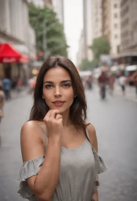 mulher, negra, delicada, caminhando na Avenida Paulista, tomando Coca Cola, atravessando a rua