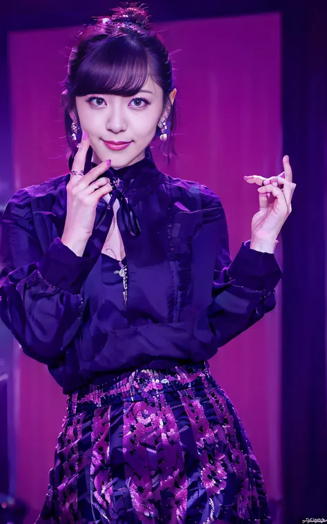 Charming Japanese style beauty、Evil Female Executive、Night city、Move ki、The Darkness、seductiv、Brainwashed、Retrofit equipment、Evil Fall、wicked、darkness、Purple Eyeshadow、black pantyhose、Black pleated skirt、Dark