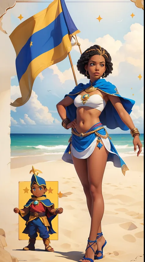 Character description: Star of Cape Verde is a hero inspired by the colors and symbols of the flag of Cape Verde. Ele personifica os valores de paz, unidade, Determination and spirit of the Cape Verdean people. His costume is a living representation of the...