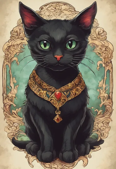 Mythical black cat