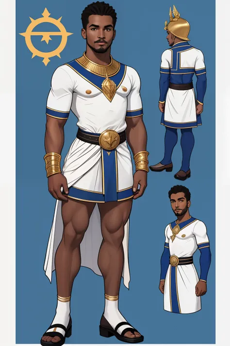 personagem masculino da bandeira de Cabo Verde. The top is deep blue, simbolizando o oceano que cerca as ilhas. The chest and the central part are white, representando a paz e a unidade do povo cabo-verdiano. The sleeves and legs are red, denoting determin...