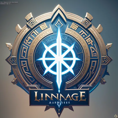 a close up of a logo, from lineage 2, official artwork, official concept art, concept art, concept art, bungie, concept artwork, concept arts, promo art, logo art, symmetric concept art, key art, award winning on artstation, official art