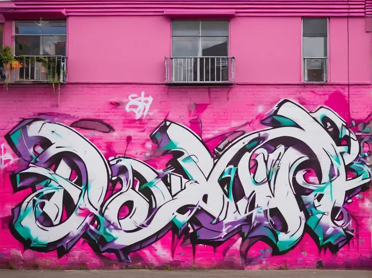 "Renny" written in pink and white