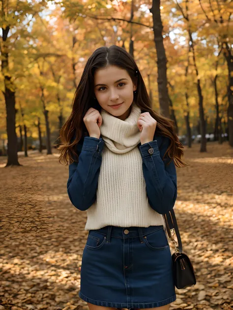 Ukrainan girl in fall outfit masterpiece