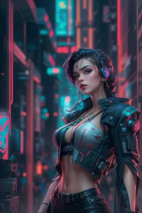 Change background cyberpunk handsome girls 8k ultra