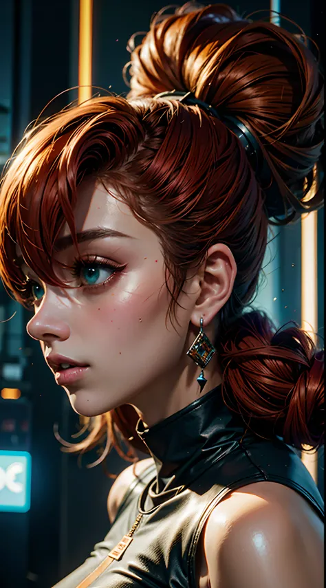 Arte Oficial, Unity 8k papel de parede, cores de cobre cyberpunk, ultra detalhado, Beautiful and Aesthetic, alta qualidade, Beautiful, master part, best quality, (Zemaranhar, mandala, emaranhado, emaranhar:0.6),