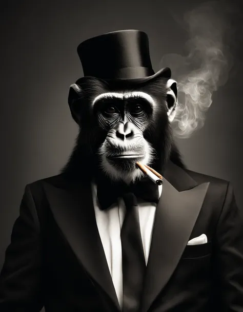 ((Calidad de primer nivel)), ((obra)), ((Fiel a la vida)),

Asunto: Hyper-realistic photograph of an elegant monkey smoking a cigar
Average: Photography
Resolution: 4K

Alerta positiva: Crear un ((Calidad de primer nivel)), ((obra)), ((Fiel a la vida)) Pho...