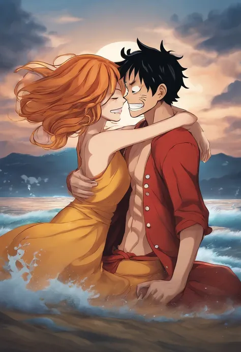 luffy com a nami