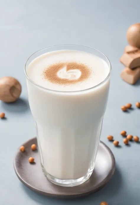 A cup of soy milk