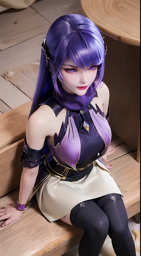 1 beautiful and sexy 20 year old girl, ((wearing a super purlpe dress:1.6)), ((a dress with diamonds:1.7)), ((long purple hair:1...