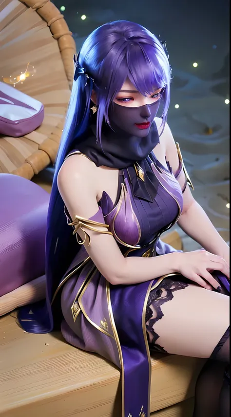 1 beautiful and sexy 20 year old girl, ((wearing a super purlpe dress:1.6)), ((a dress with diamonds:1.7)), ((long purple hair:1...