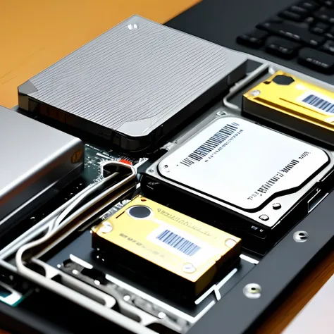 SSDs on your desktop，Give this hard drive a close-up。The table top is slightly decorated