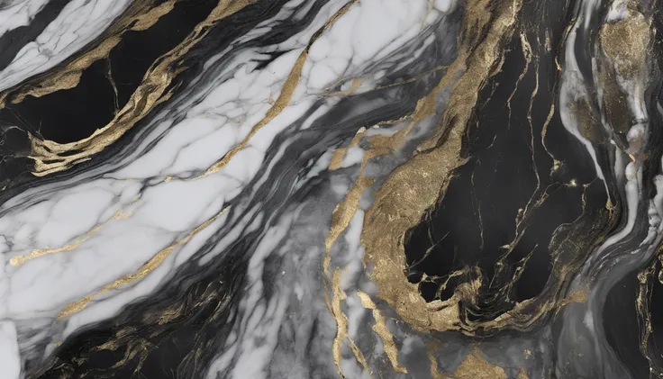 Black and white marble，Jazz white marble texture，Quartz stone，Clear texture，Big rift，Natural stone grains，Pearl white，Gold fine texture