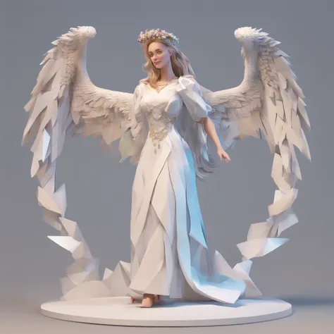 (best quality,4k,highres:1.2),ultra-detailed,realistic:1.37,angel with chicken head,white girl always with angel,peaceful,safe,happy,brilliance,light,fantastic,flowers,rainbow,sparkle,smile,feathers,heaven,paradise,medieval