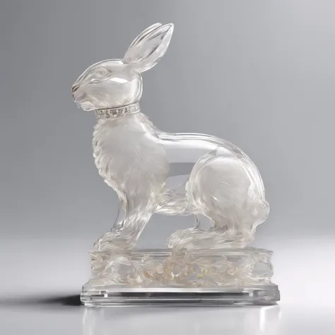 Moon,White jade,crystal-clear,semi transparent,treasures,precious,Beautifully carved,,Cute rabbit shape