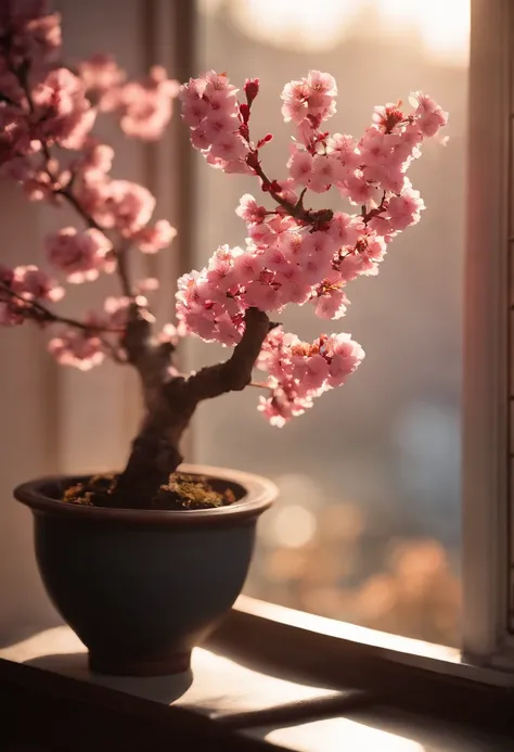 Colored leaves、cherry blossom Trees with pink leaves、Beautiful leaves,Ultra-exquisite details, intricate detailes, Cinematic, Hyper Real Soft Light, Sunset lighting, Diffuse Soft Light, Shallow depth of field, Sharp focus bokeh, Ray tracing, Subsurface sca...