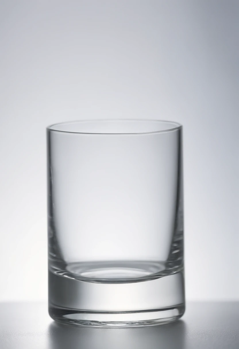 Solid white background，5 pieces of glass stacked on top of each other，A little reflection and refraction，HD