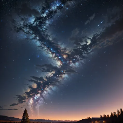 Starry Night in a Rural Area:
In rural areas with minimal light pollution, the night sky is adorned with a vast canvas of twinkling stars. The absence of city lights allows for a breathtaking view of the Milky Way and constellations.