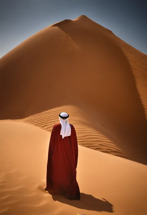 Saudi Arabia: Saudi Angel Wears Traditional Saudi Costume, Stands in the Nabatiyyeh city of AlUla, Carry a piece of frankincense, With wings in the shape of desert sand dunes.