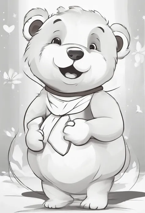 Various forms of expression
little bear，cheerfulness,Angry,Coquettish, expressing love，Description of the scenario with waving and so on, as anillustration set, With bold comic lines, Cute style, Stick figure style, Dynamic pose,White, f/64 group, Relevant...