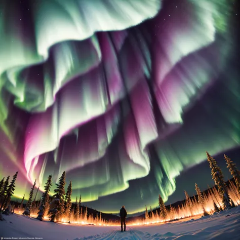 Northern Lights (Aurora Borealis):
Occurring in polar regions, the Northern Lights are a natural wonder where colorful lights dance across the night sky, forming vibrant patterns and hues.