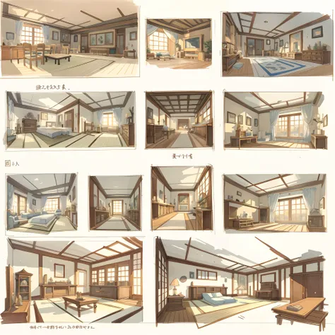 sketches of a fantasy room, sketch, flickr, conceptual art, colorful architectural drawing, architectural illustration, interior design details, visual development, interior design architecture, concept art h 800, watercolor illustration style, traditional...