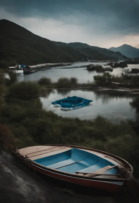 Porcelain is built together，Stack upwards，Photographic works，Heads-up，baiyun，blue-sky，flat bottom，Positive perspective，in a panoramic view，high detal