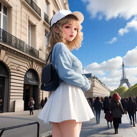 Menina em paris