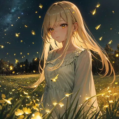 Fireflies in a Meadow:
Fireflies lighting up a meadow create a magical and enchanting atmosphere. Their soft glow against the dark backdrop is both mesmerizing and romantic.