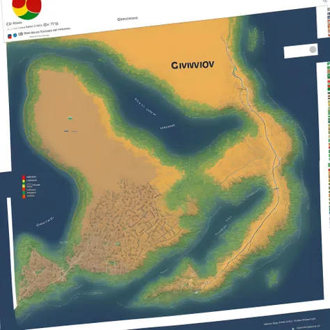 Generate a map of Côte dIvoire with the Ivorian flag