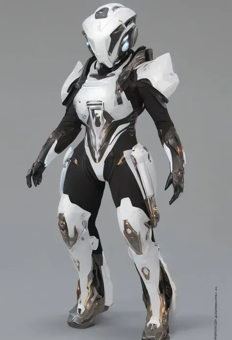 a futuristic outfit, detailed mask, detailed clothes, full body,