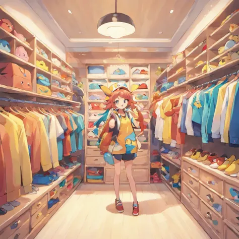 A closet full of clothes