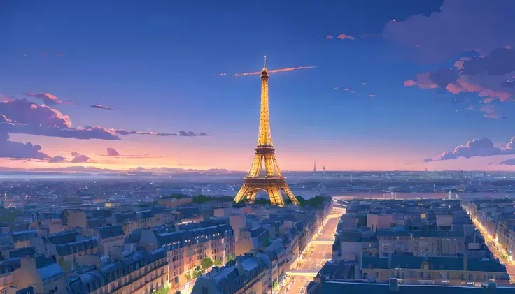 The Eiffel Tower、The Eiffel Tower overlooks the streets of Paris、Eiffel Tower renovated in 2077、The Eiffel Tower has a stronger presence than conventional objects、Eiffel Tower in the near future、Eiffel Tower at night、Eiffel Tower illuminated by neon lights...