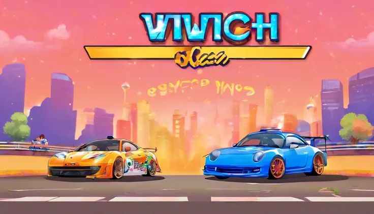 Design a horizontal and rectangular banner for my Twitch channel that captures my passion for simracing. Quiero que el banner presente un emocionante circuito de carreras simulado, With realistic details of simulation cars in action. Agrega elementos de ve...