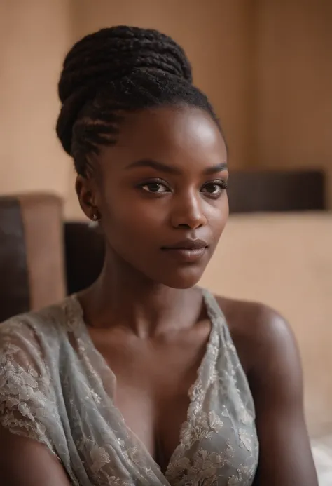 femme peau noir, beste-Qualit , 8k, vivant en afrique