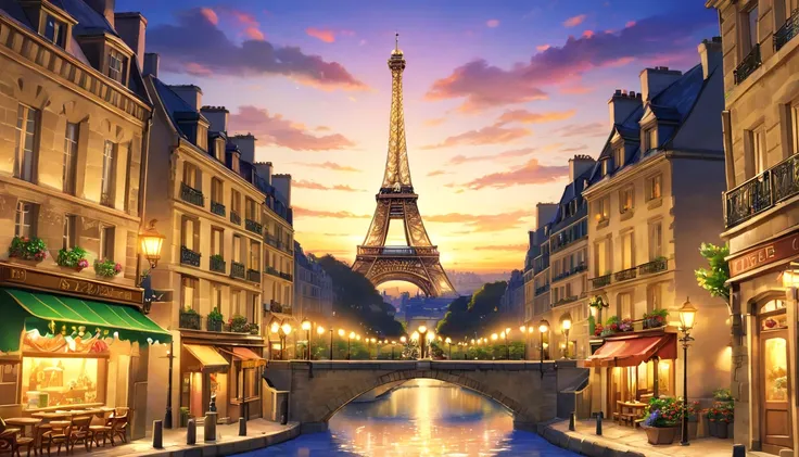 The Eiffel Tower、The Eiffel Tower overlooks the streets of Paris、Eiffel Tower renovated in 2077、The Eiffel Tower has a stronger presence than conventional objects、Eiffel Tower in the near future、Eiffel Tower at night、Eiffel Tower illuminated by neon lights...