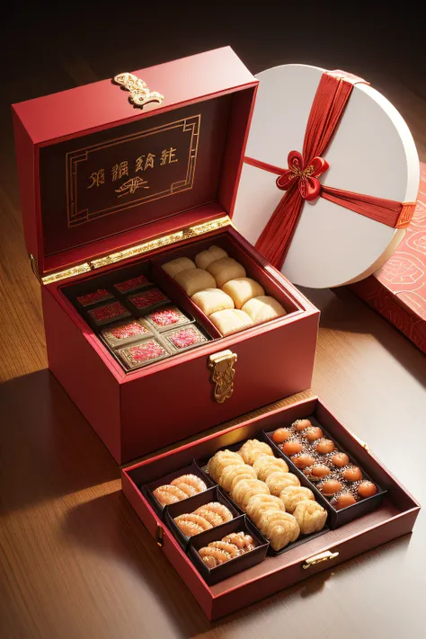 Chinese style pastry gift box Pull-out gift box Multi-layer gift box