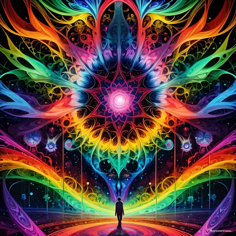 the theory of evolution, psychedelic art