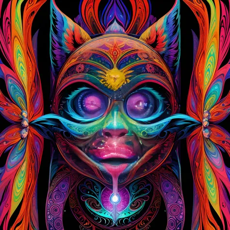 the theory of evolution, psychedelic art