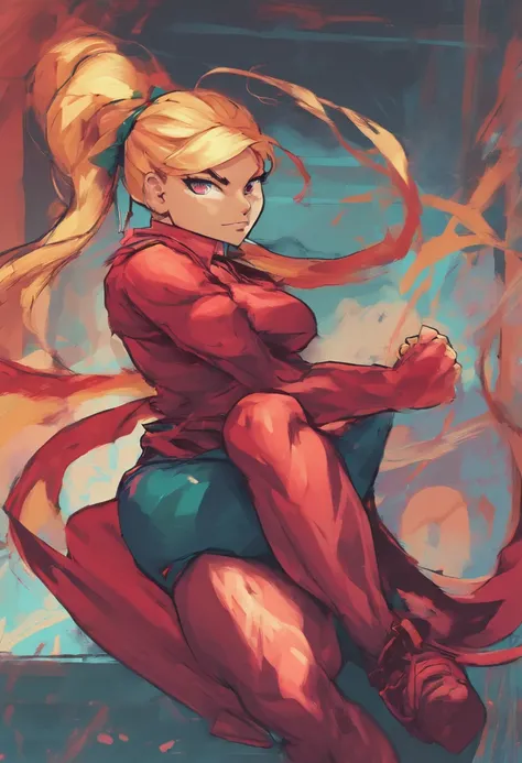 Obra prima, melhor qualidade, girl, Cammy, victory pose, costas, bunda enorme