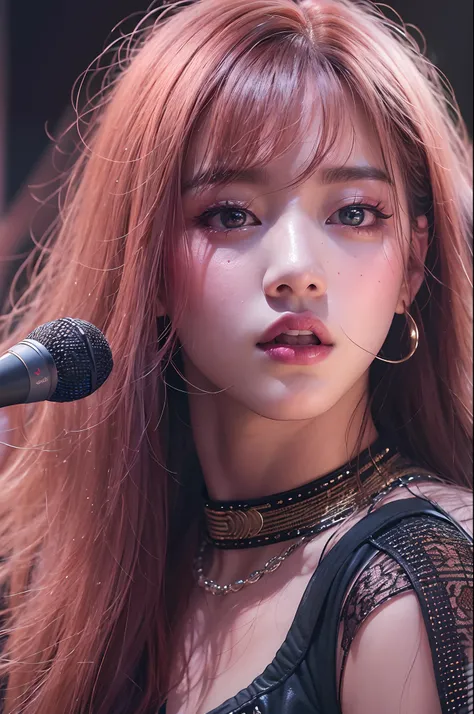 a close up of a woman in a short skirt and a microphone, jisoo from blackpink, jisoo of blackpink, blackpink jennie, bae suzy, portrait jisoo blackpink, lalisa manoban of blackpink, jia, performing on stage, kda, lalisa manobal, sun yunjoo, jossi of blackp...