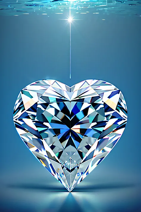 diamond in the shape of a heart