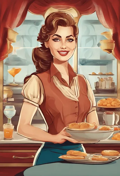 Beautiful waitress